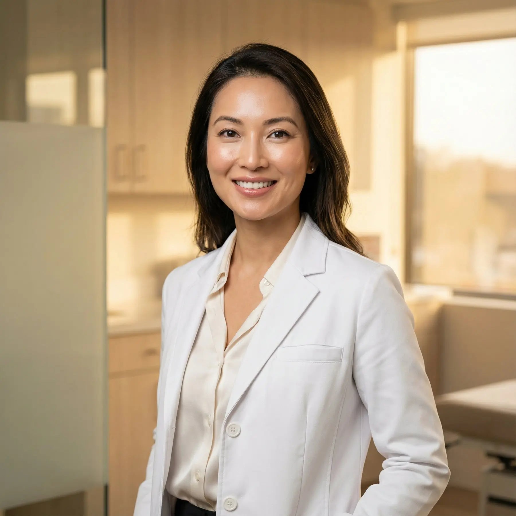 Board-certified dermatologist recommending medical-grade silicone for scar care